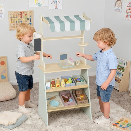 Wooden toy shop - wooden, shop,