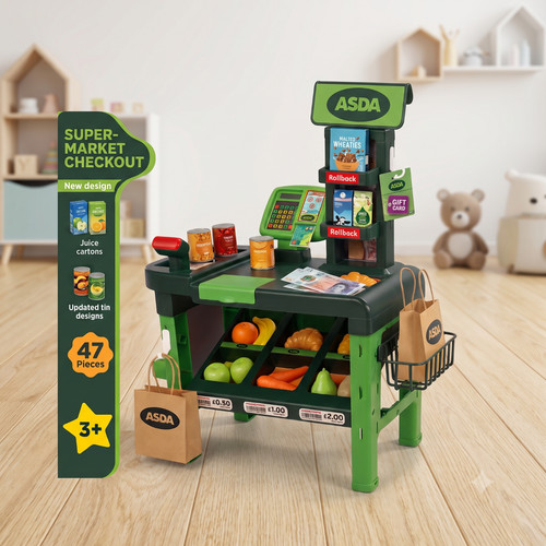 Asda supermarket checkout - supermarket, with