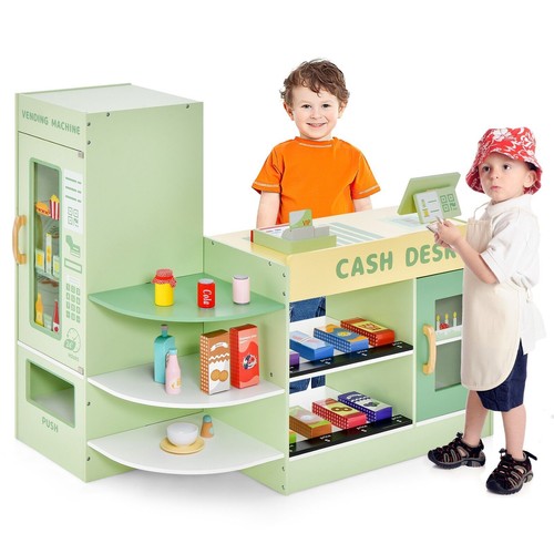 Wooden supermarket play toy - supermarket,