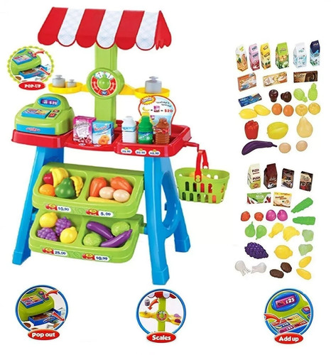 Children supermarket stall - children,