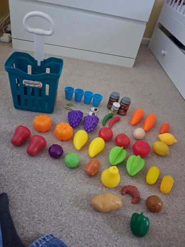 Kids shopping trolley toy with - kids,