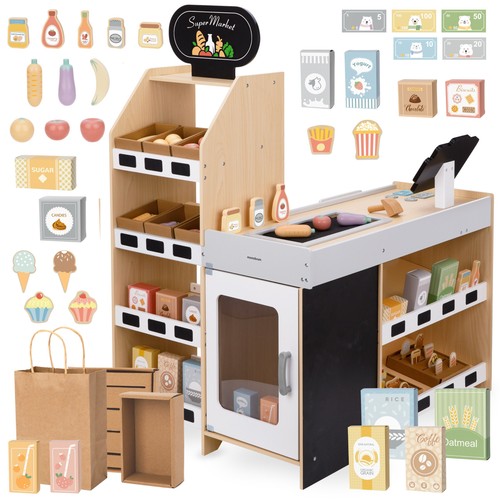 Kids grocery store wooden - store,,