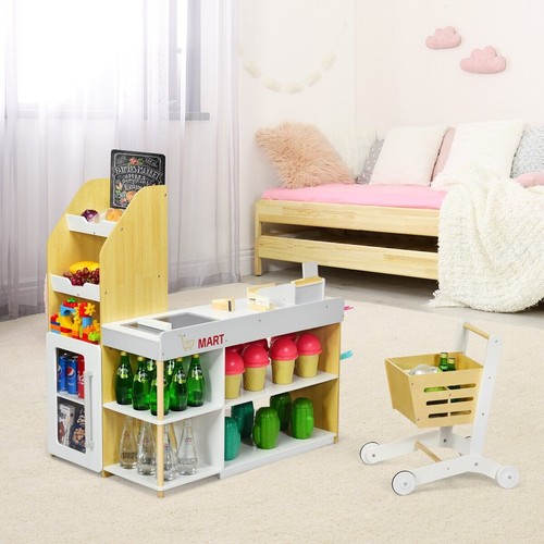 Wooden supermarket playset - supermarket,