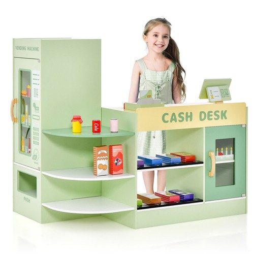 Kids pretend play grocery - play,