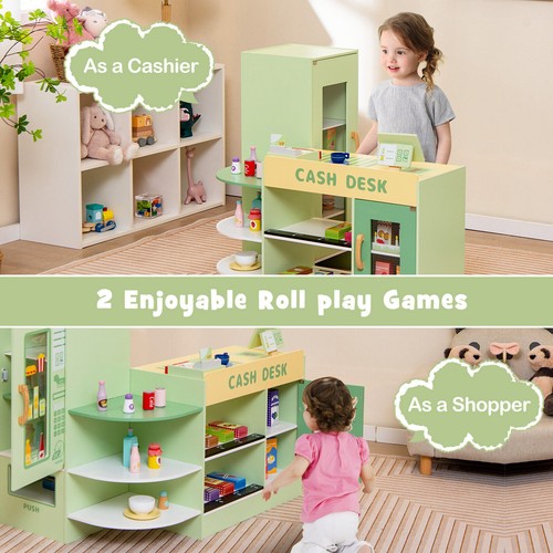 Kids pretend play grocery - play,