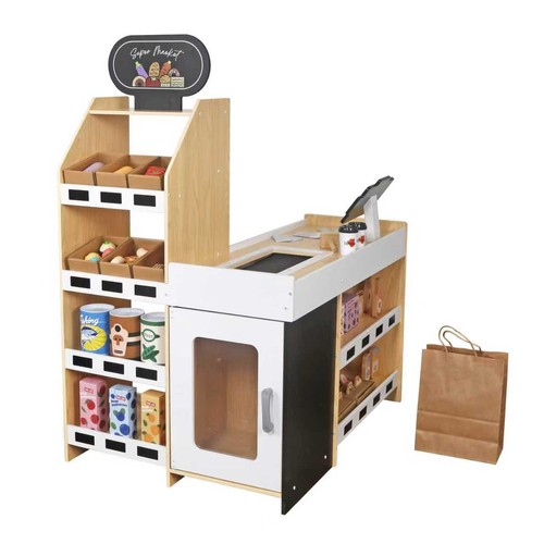 Kids wooden grocery store - kids,