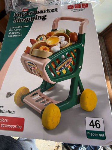 Kids shopping cart - shopping, set